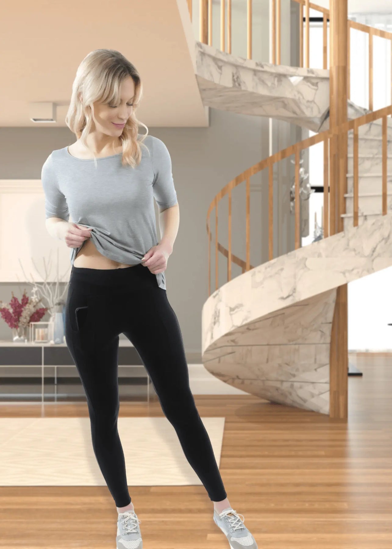 Women's leggings sales with phone pocket